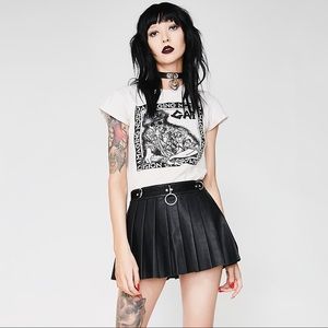 Current Mood O-ring Pleather Skirt